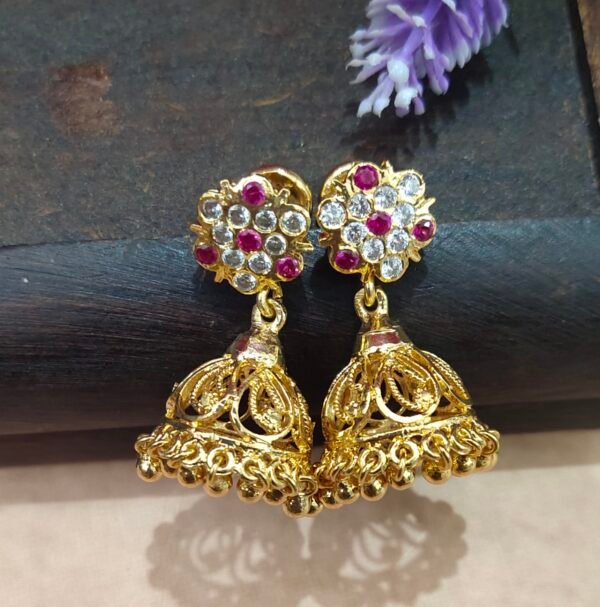 One gram gold Jewellery | One gram gold Earrings | Buttakammalu