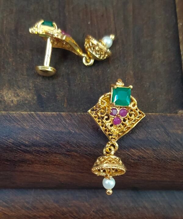 One gram gold Earrings | One gram gold Jewellery | Jumka Earrings
