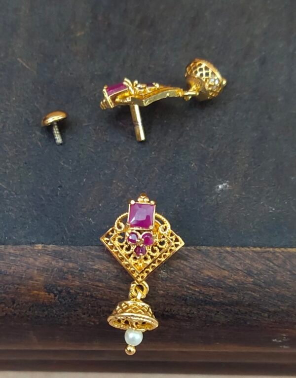 One gram gold Earrings | One gram gold Jewellery | Jumka Earrings