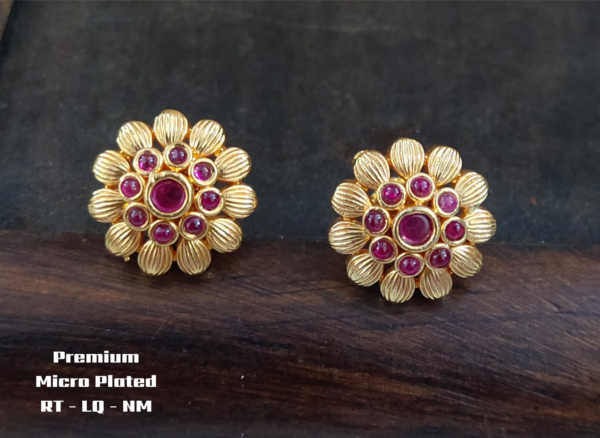 One gram gold Earrings | One gram gold Jewellery | Stud Earrings