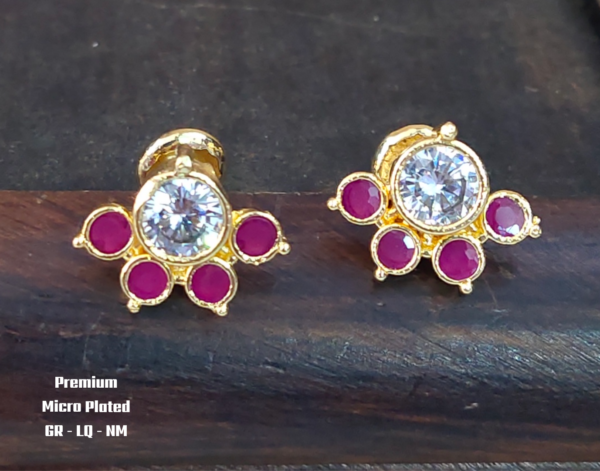 One gram gold Studs Earrings | One gram gold Jewellery | Stud Earrings