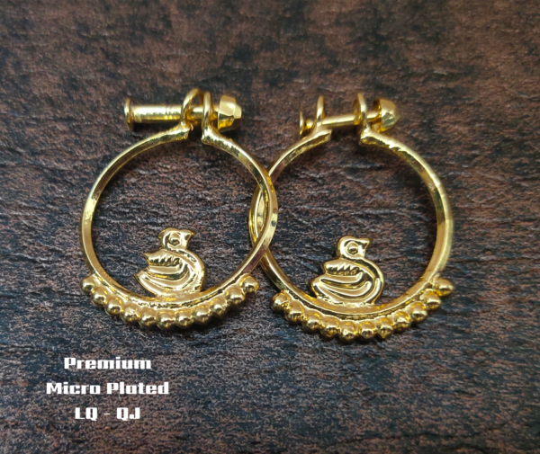 One gram gold Earrings | One gram gold Jewellery | Hoop Earrings
