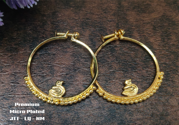 One gram gold Earrings | One gram gold Jewellery | Hoop Earrings