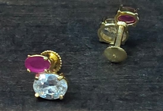 One gram gold Earrings | One gram gold Jewellery | Stud Earrings