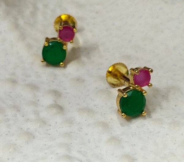 One gram gold Earrings | One gram gold Jewellery | Stud Earrings