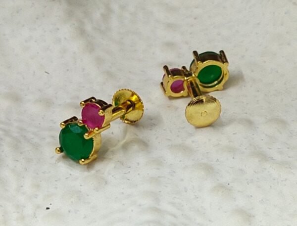 One gram gold Earrings | One gram gold Jewellery | Stud Earrings