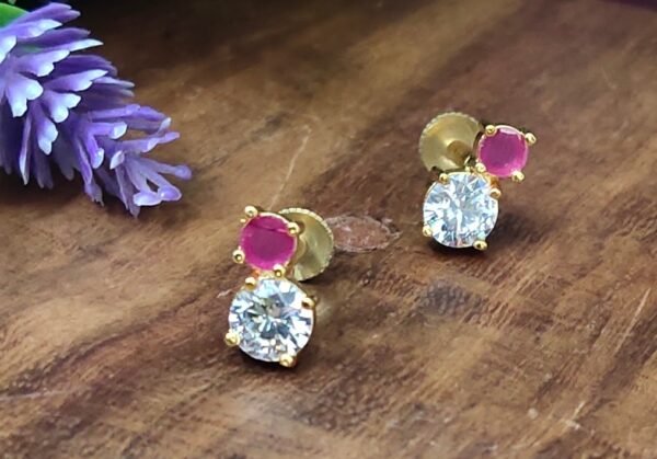 One gram gold Earrings | One gram gold Jewellery | Stud Earrings