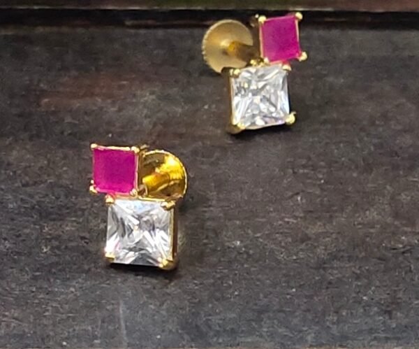 One gram gold Earrings | One gram gold Jewellery | Stud Earrings