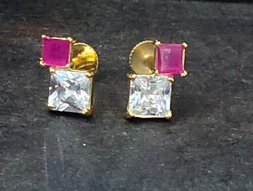 One gram gold Earrings | One gram gold Jewellery | Stud Earrings