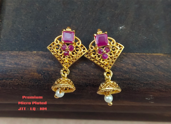 One gram gold Earrings | One gram gold Jewellery | Jumka Earrings