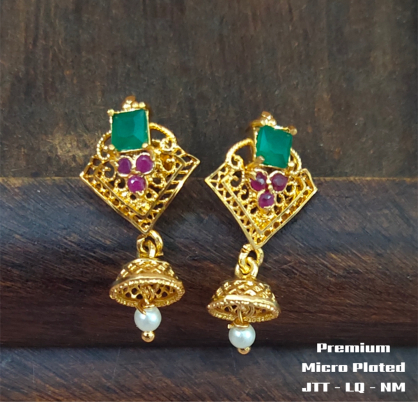 One gram gold Earrings | One gram gold Jewellery | Jumka Earrings