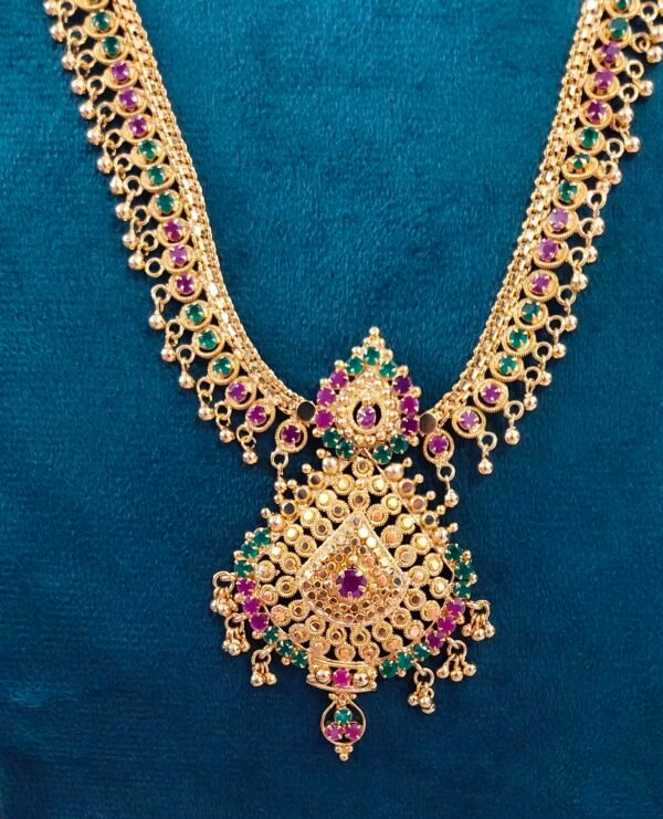 One gram gold Muvvala Haram | One gram gold Replica | One gram gold Jewellery