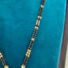 One gram gold Jewellery | One gram gold Black beads | Long Black beads