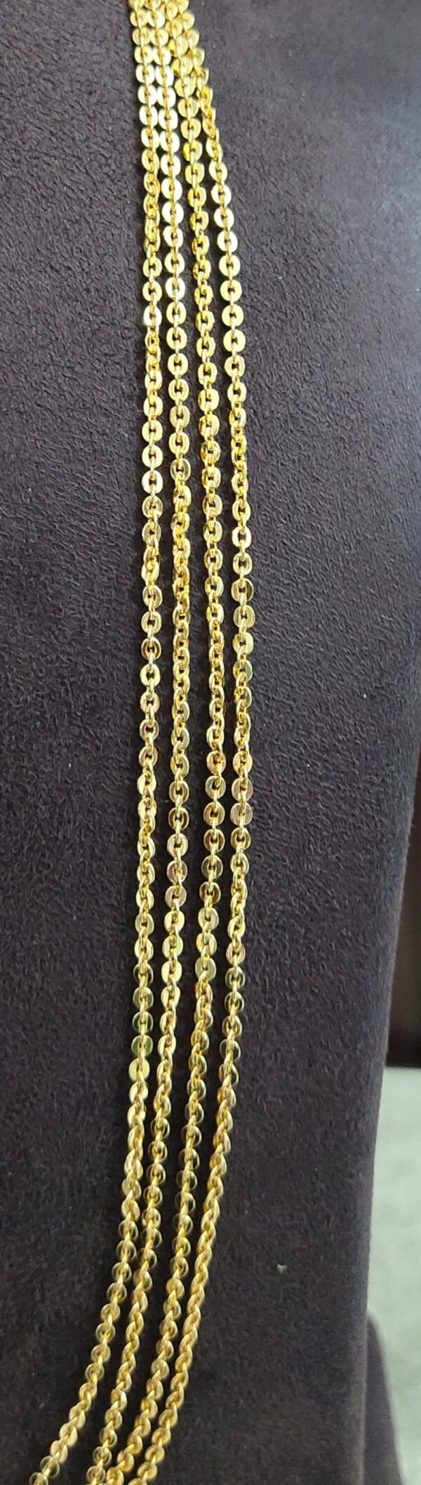One gram gold Chandra Haram | Step Chains | South Indian Jewellery