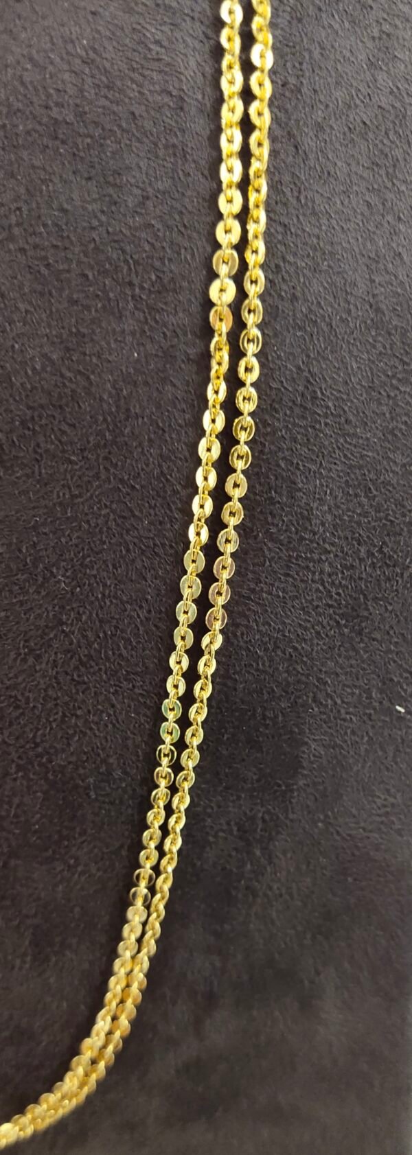 One gram gold Chandra Haram | Step Chains | South Indian Jewellery
