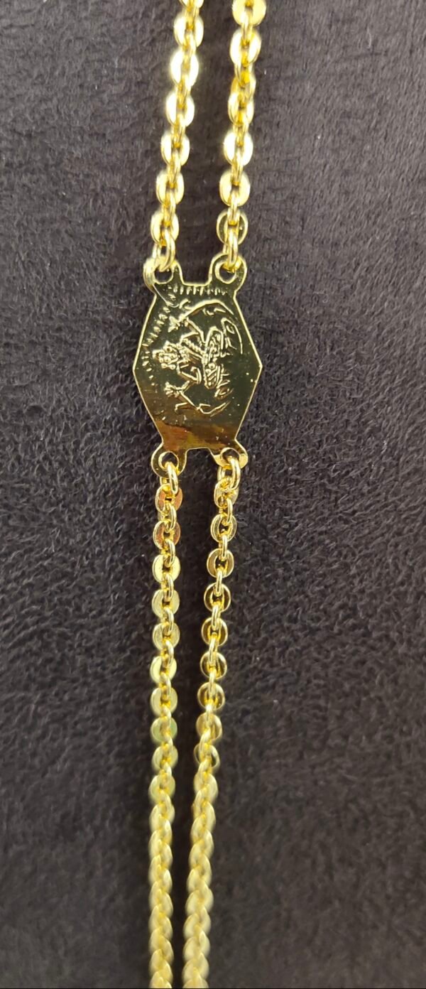 One gram gold Chandra Haram | Step Chains | South Indian Jewellery
