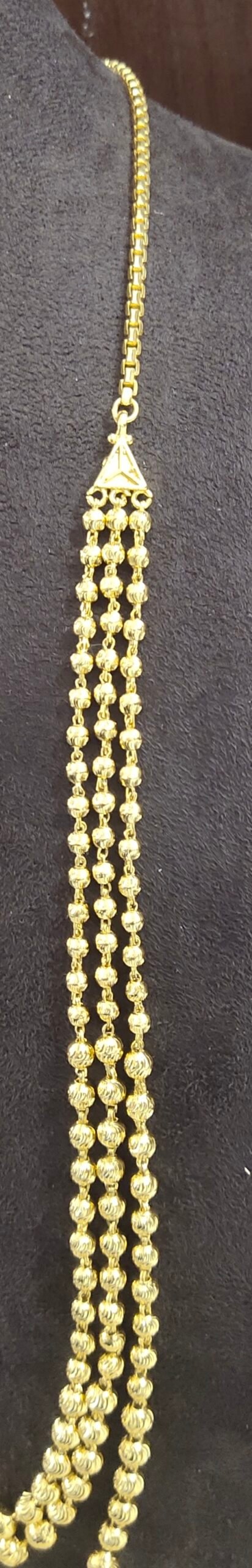 One gram gold Jewellery | One gram gold Pearls Chains | One gram gold Mutyala Chains