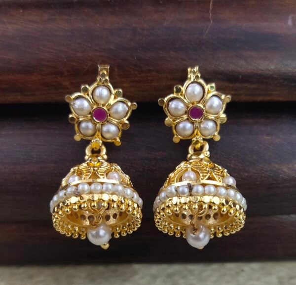 One gram gold Jewellery | One gram gold Earrings | Jumka Earrings