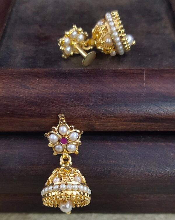 One gram gold Jewellery | One gram gold Earrings | Jumka Earrings