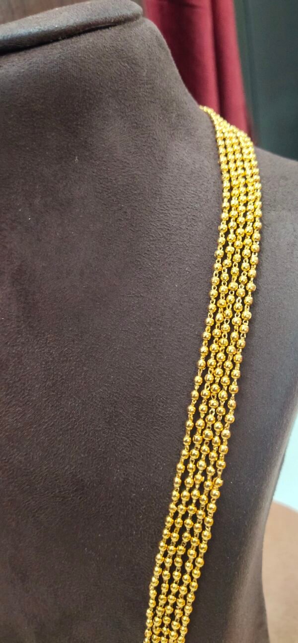 One gram gold Chandra Haram | Step Chains | South Indian Jewellery
