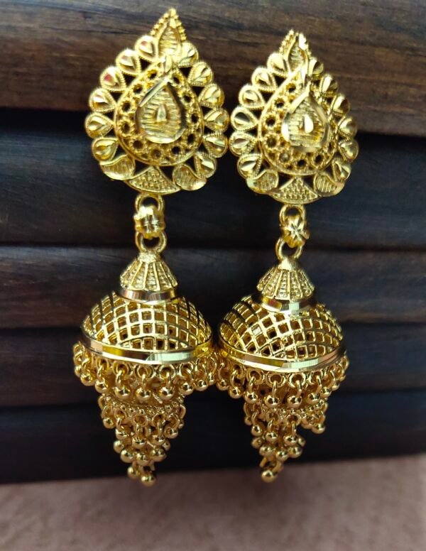 One gram gold Earrings | One gram gold Jewellery | Jumka Buttakammalu Earrings