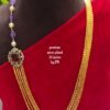 One gram gold Chandra Haram | Step Chains | South Indian Jewellery
