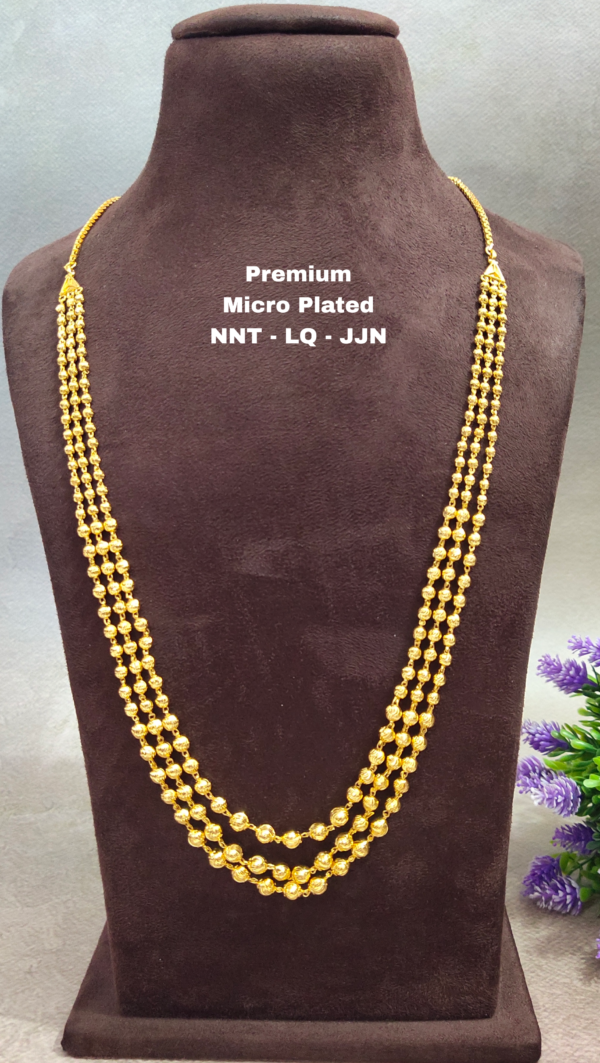 One gram gold Jewellery | One gram gold Pearls Chains | One gram gold Mutyala Chains