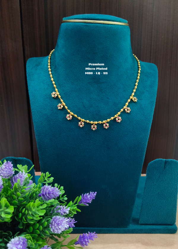 One gram gold Jewellery | Simple One gram gold Chains | Lush Queens