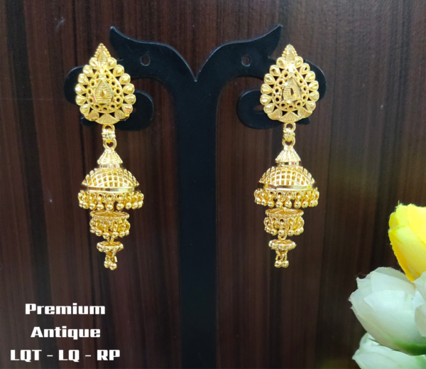 One gram gold Earrings | One gram gold Jewellery | Jumka Buttakammalu Earrings