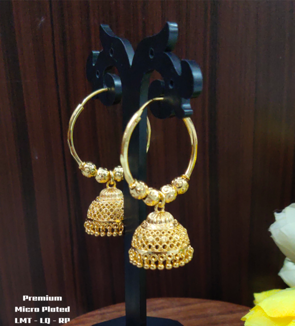 One gram gold Earrings | One gram gold Jewellery | Jumka Buttakammalu Earrings