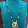 One gram gold Jewellery | One gram gold Black beads | Long Black beads