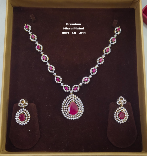 One gram gold Jewellery | One gram gold Daimond Finish Nacklace