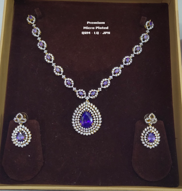 One gram gold Jewellery | One gram gold Daimond Finish Nacklace