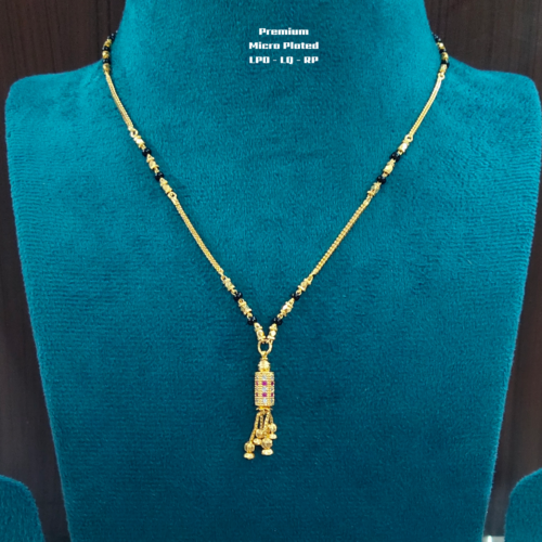 Picsart_26-08-06_12-39-21-296 Short Black beads | One gram gold Black beads | Nallapusala Chains