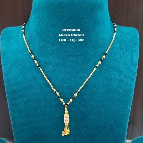 Picsart_26-08-06_12-40-31-058 Short Black beads | One gram gold Black beads | Nallapusala Chains
