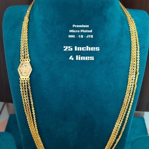 One gram gold Chandra Haram | Step Chains | South Indian Jewellery