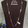 Picsart_26-08-06_16-03-52-919 One gram gold Jewellery | One gram gold Long Black beads | Whit out Loket Black beads