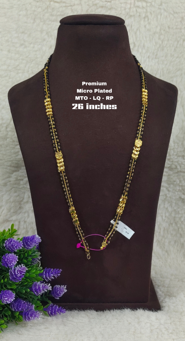 Picsart_26-08-06_16-03-52-919 One gram gold Jewellery | One gram gold Long Black beads | Whit out Loket Black beads