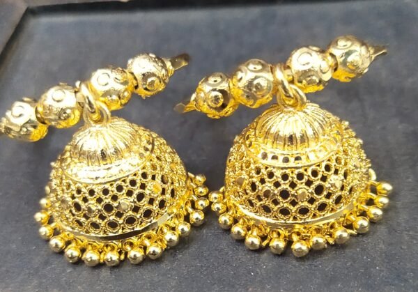 One gram gold Earrings | One gram gold Jewellery | Jumka Buttakammalu Earrings