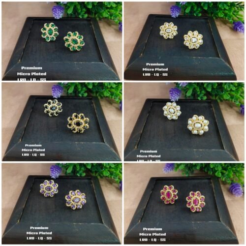 One gram gold Earrings | One gram gold Jewellery | One gram gold Studs