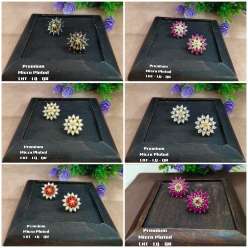 One gram gold Earrings | One gram gold Jewellery | One gram gold Studs