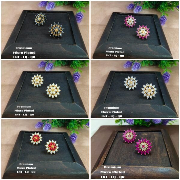 One gram gold Earrings | One gram gold Jewellery | One gram gold Studs